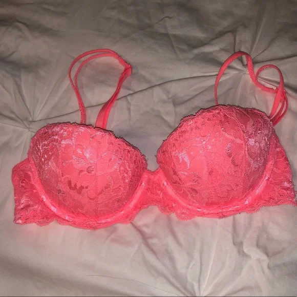 Hot pink Victoria’s Secret (Pink) push up bra, 32A - Picture 1 of 5